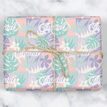 Coconut and Leaves Wrapping Paper (Personalized)