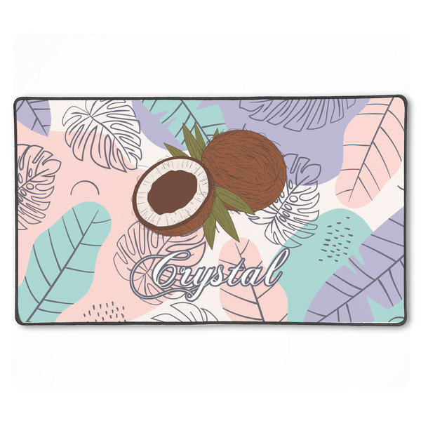 Custom Coconut and Leaves XXL Gaming Mouse Pad - 24" x 14" (Personalized)