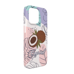 Coconut and Leaves iPhone Case - Plastic - iPhone 13 (Personalized)