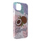 Coconut and Leaves iPhone 14 Plus Case - Angle