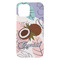 Coconut and Leaves iPhone 15 Plus Case - Back