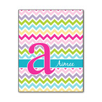 Colorful Chevron Wood Print - 11x14 (Personalized)