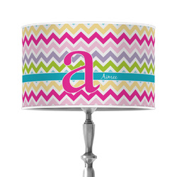 Colorful Chevron 12" Drum Lamp Shade - Poly-film (Personalized)