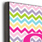 Colorful Chevron 12x12 Wood Print - Closeup