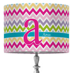 Colorful Chevron 16" Drum Lamp Shade - Fabric (Personalized)