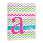 Colorful Chevron Canvas Print - 16x20 (Personalized)