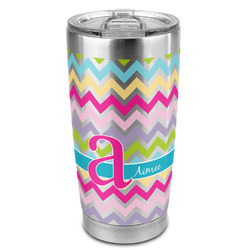 Colorful Chevron 20oz Stainless Steel Double Wall Tumbler - Full Print (Personalized)