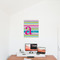 Colorful Chevron 20x24 - Matte Poster - On the Wall