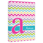 Colorful Chevron Canvas Print - 20x30 (Personalized)