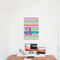 Colorful Chevron 20x30 - Matte Poster - On the Wall