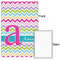 Colorful Chevron 24x36 - Matte Poster - Front & Back