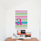 Colorful Chevron 24x36 - Matte Poster - On the Wall