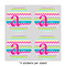 Colorful Chevron 4" Multipurpose Round Labels - Sheet