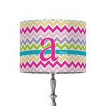 Colorful Chevron 8" Drum Lamp Shade - Fabric (Personalized)