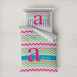 Colorful Chevron Duvet Cover Set - Twin XL (Personalized)