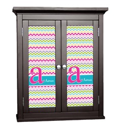 Colorful Chevron Cabinet Decal - Medium (Personalized)