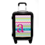 Colorful Chevron Carry On Hard Shell Suitcase (Personalized)