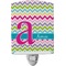 Colorful Chevron Ceramic Night Light (Personalized)