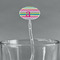 Colorful Chevron Clear Plastic 7" Stir Stick - Oval - Main