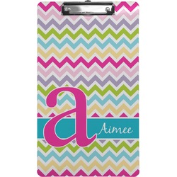 Colorful Chevron Clipboard (Legal Size) (Personalized)