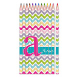 Colorful Chevron Colored Pencils (Personalized)