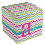 Colorful Chevron Cube Favor Gift Boxes (Personalized)