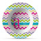 Colorful Chevron Microwave & Dishwasher Safe CP Plastic Bowl - Main