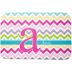 Colorful Chevron Dish Drying Mat w/ Name and Initial