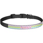 Colorful Chevron Dog Collar - Large (Personalized)