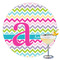 Colorful Chevron Drink Topper - XLarge - Single with Drink