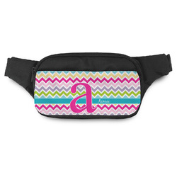 Colorful Chevron Fanny Pack - Modern Style (Personalized)