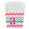 Colorful Chevron French Fry Favor Box - Front View