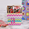 Colorful Chevron French Fry Favor Box - w/ Treats View