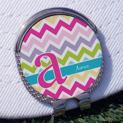 Colorful Chevron Golf Ball Marker - Hat Clip