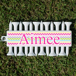 Colorful Chevron Golf Tees & Ball Markers Set (Personalized)