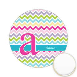 Colorful Chevron Printed Cookie Topper - 2.15" (Personalized)