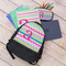 Colorful Chevron Large Backpack - Black - With Stuff