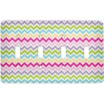 Colorful Chevron Light Switch Cover (4 Toggle Plate)