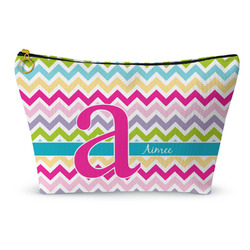 Colorful Chevron Makeup Bag - Small - 8.5"x4.5" (Personalized)