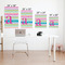 Colorful Chevron Matte Poster - Sizes