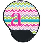 Colorful Chevron Mouse Pad with Wrist Support