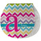 Colorful Chevron New Baby Burp Folded