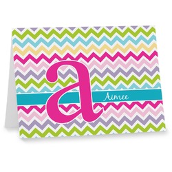 Colorful Chevron Note cards (Personalized)