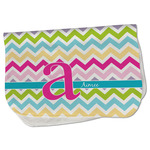 Colorful Chevron Burp Cloth - Fleece w/ Name and Initial