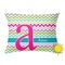 Colorful Chevron Outdoor Throw Pillow (Rectangular - 12x16)