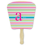 Colorful Chevron Paper Fan (Personalized)