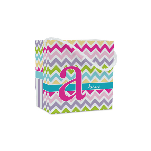 Custom Colorful Chevron Party Favor Gift Bags - Matte (Personalized)