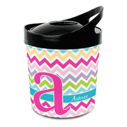 Colorful Chevron Plastic Ice Bucket (Personalized)