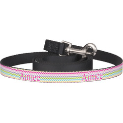 Colorful Chevron Dog Leash (Personalized)