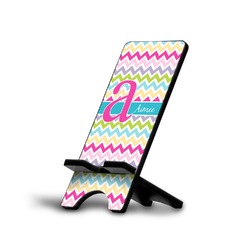 Colorful Chevron Cell Phone Stand (Small) (Personalized)